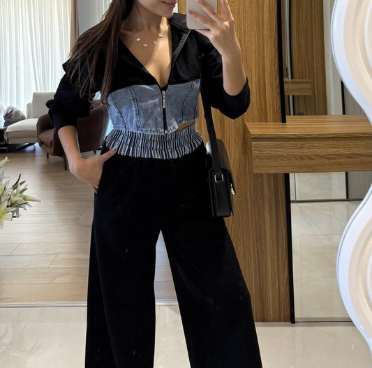 Denim Blend Casual Set