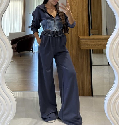 Denim Blend Casual Set
