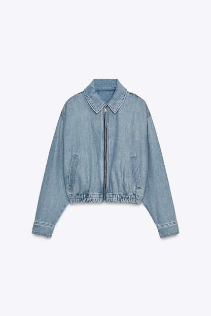 Denim Bomber Jacket