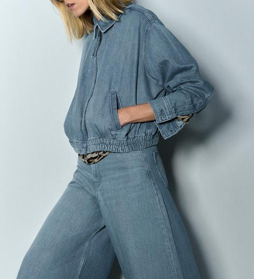 Denim Bomber Jacket