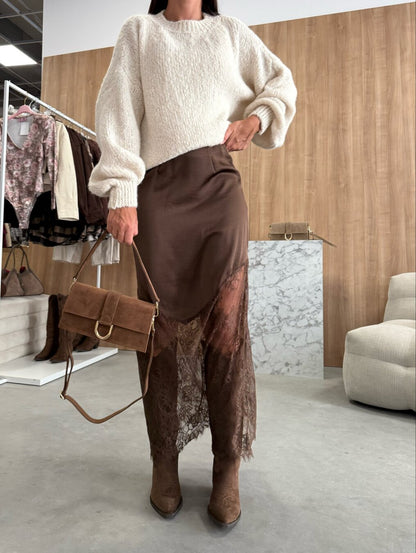 Chocolate Lace Skirt