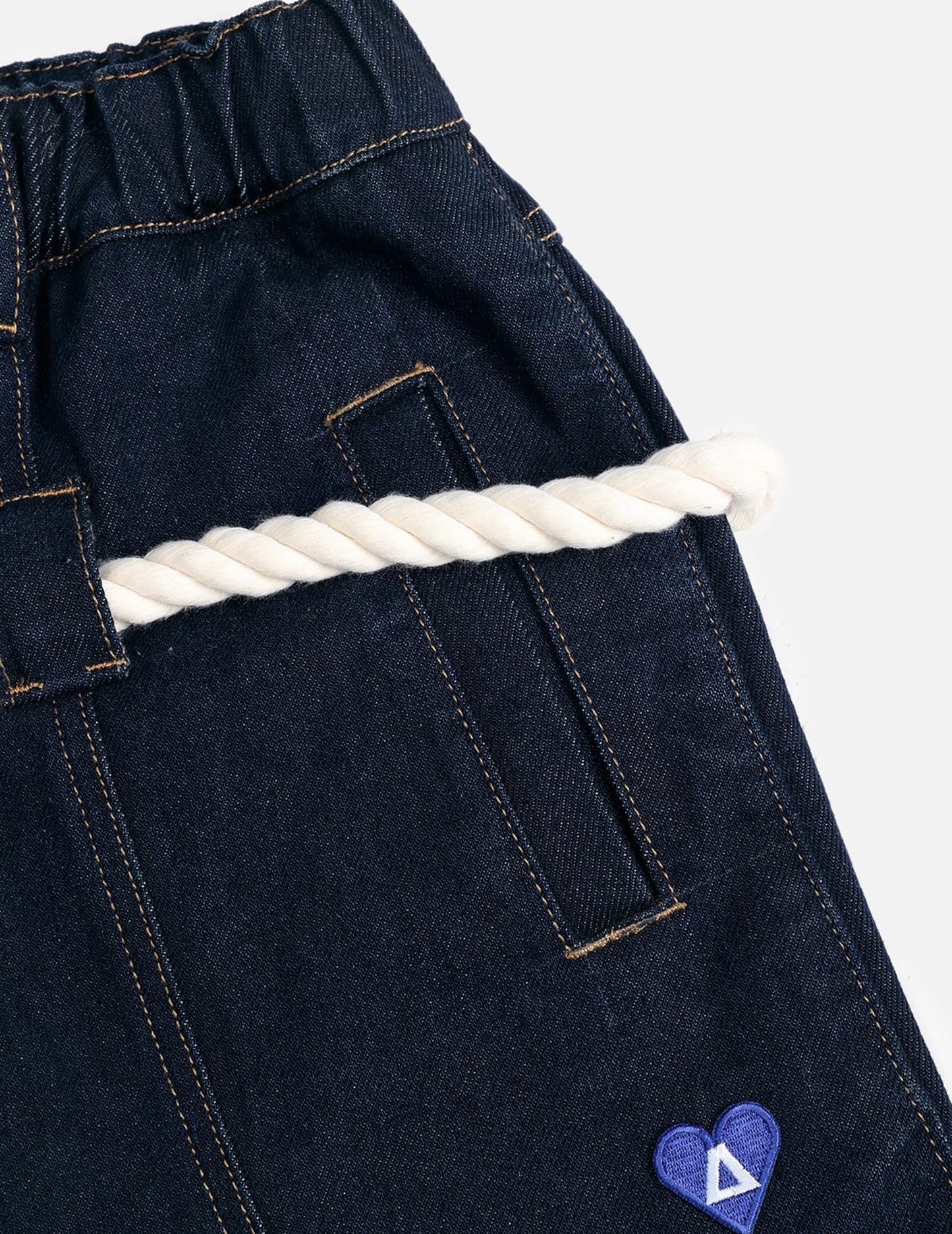 Casual Drawstring Super Baggy Barrel Jeans