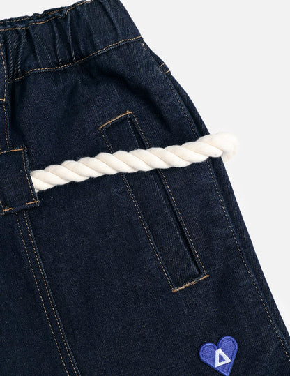 Casual Drawstring Super Baggy Barrel Jeans