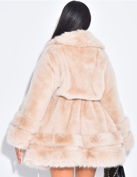 Premium Faux Fur Loose Coat