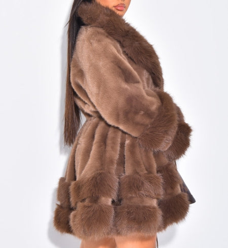 Premium Faux Fur Loose Coat