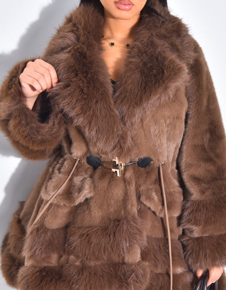 Premium Faux Fur Loose Coat