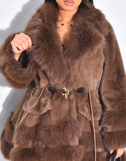 Premium Faux Fur Loose Coat
