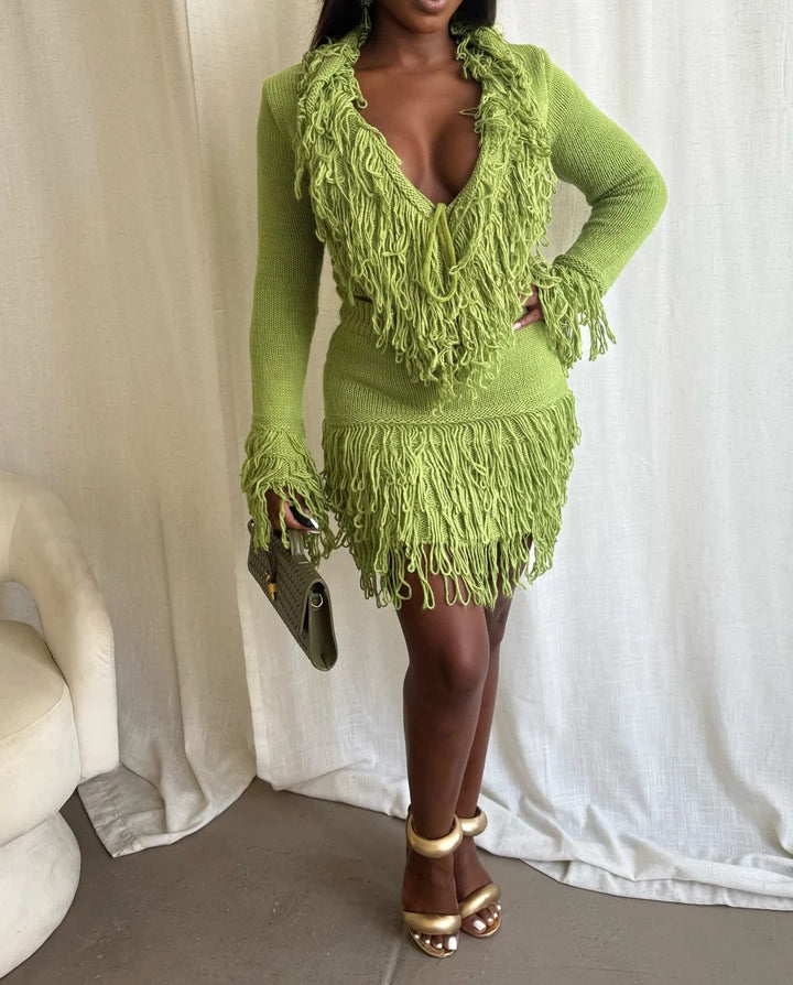 Fringe Factor Skirt Set