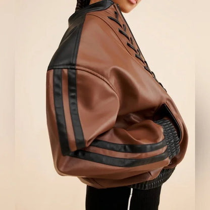 Vegan Leather Bomber