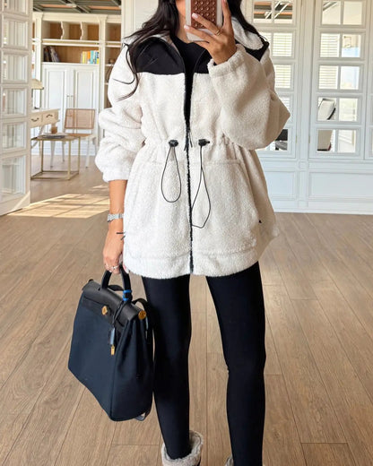 Shoulder Parachute Detail Thermal Jacket