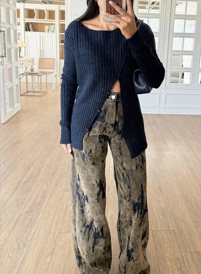 Velvet Details Jeans