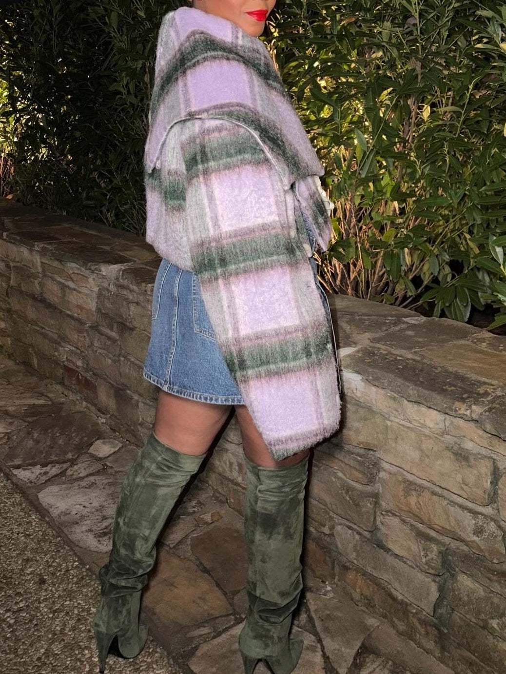 Pretty Plaid Cropped Jacket