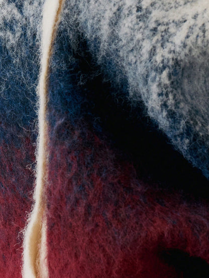 Gradient Knit Button Up V-Neck Cardigan