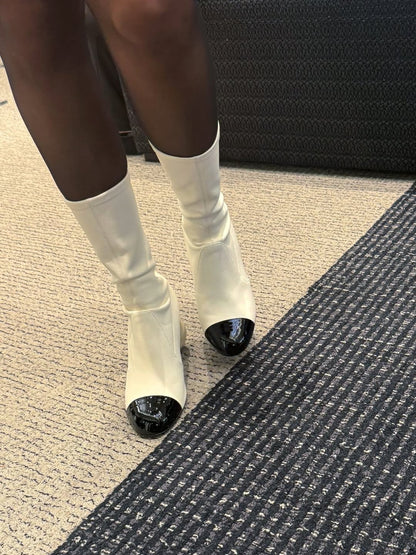 Double C Mid-calf Boots