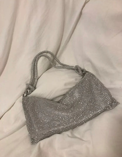 Sparkling Rhinestone Clutch Bag