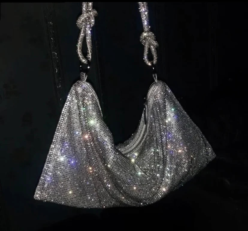 Sparkling Rhinestone Clutch Bag