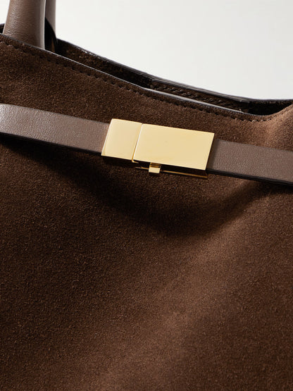 Midi Suede Tote