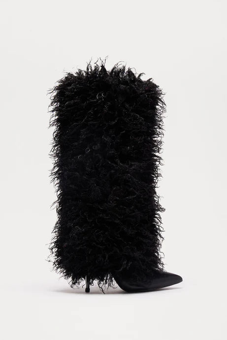 Faux Fur Knee High Boots