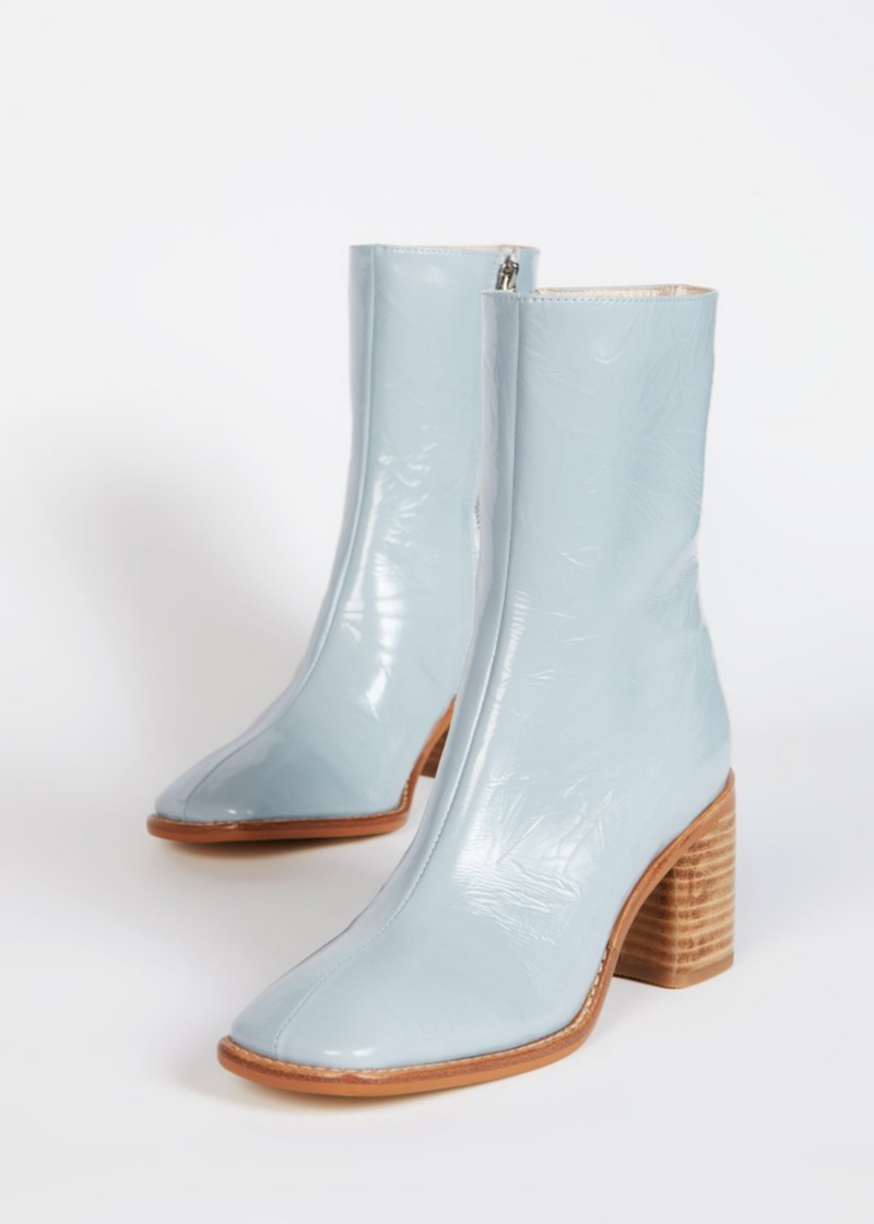 Women's Chunky Heel Mid-calf Boots