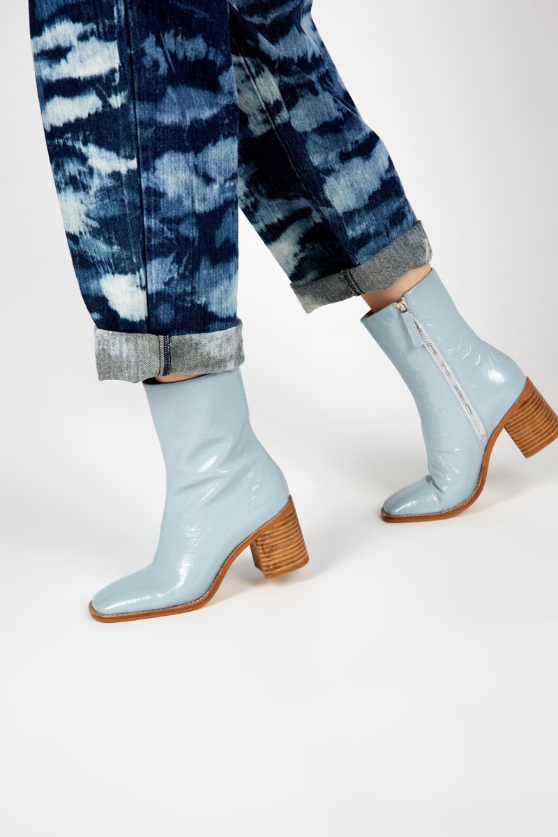 Women's Chunky Heel Mid-calf Boots