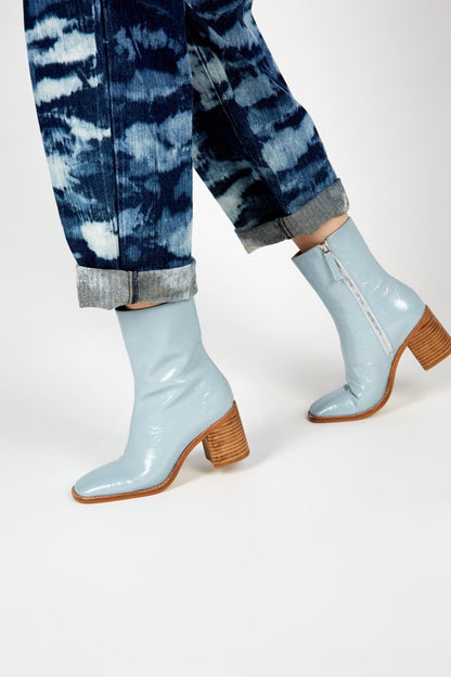 Women's Chunky Heel Mid-calf Boots