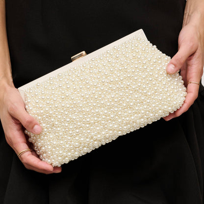 Pearl Beaded Clasp Bag
