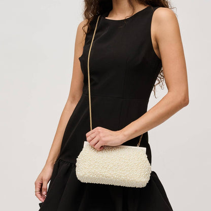 Pearl Beaded Clasp Bag