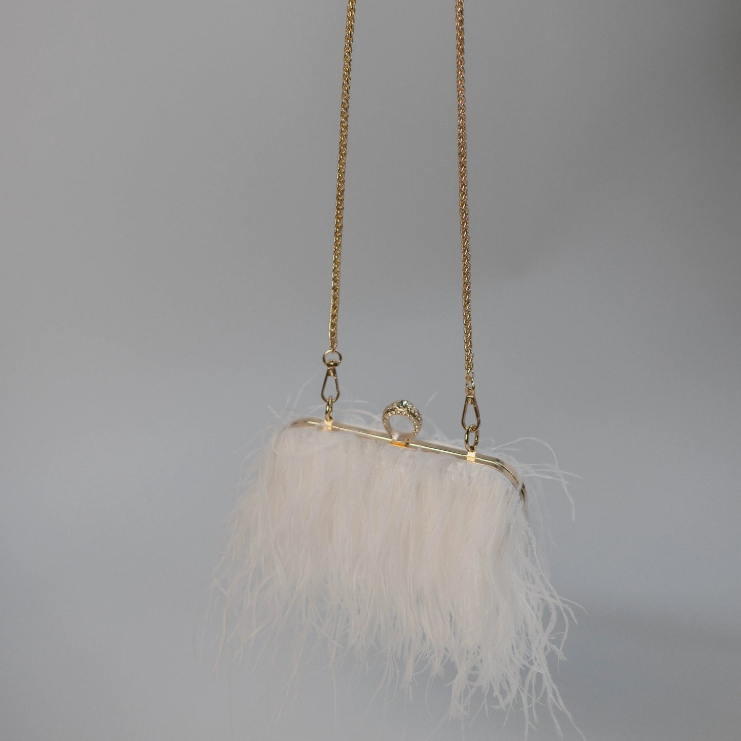 Ostrich Feather Clutch