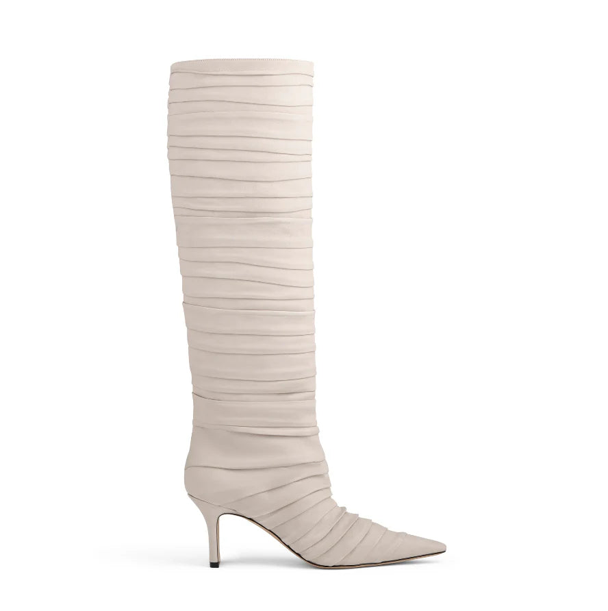 Pleated Knee Boot