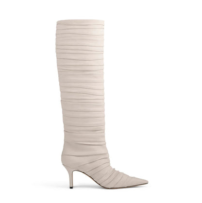 Pleated Knee Boot