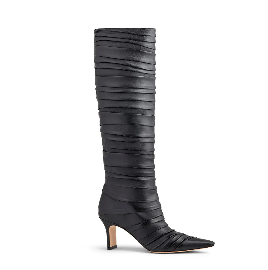 Pleated Knee Boot
