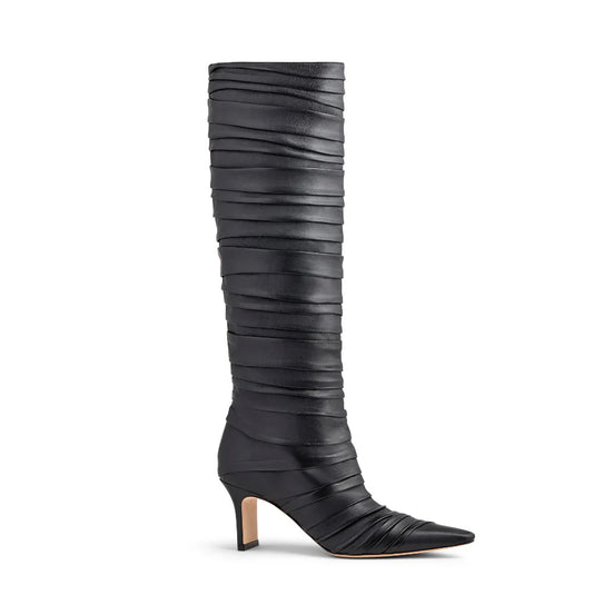 Pleated Knee Boot