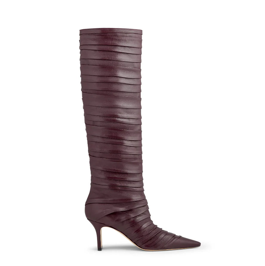 Pleated Knee Boot