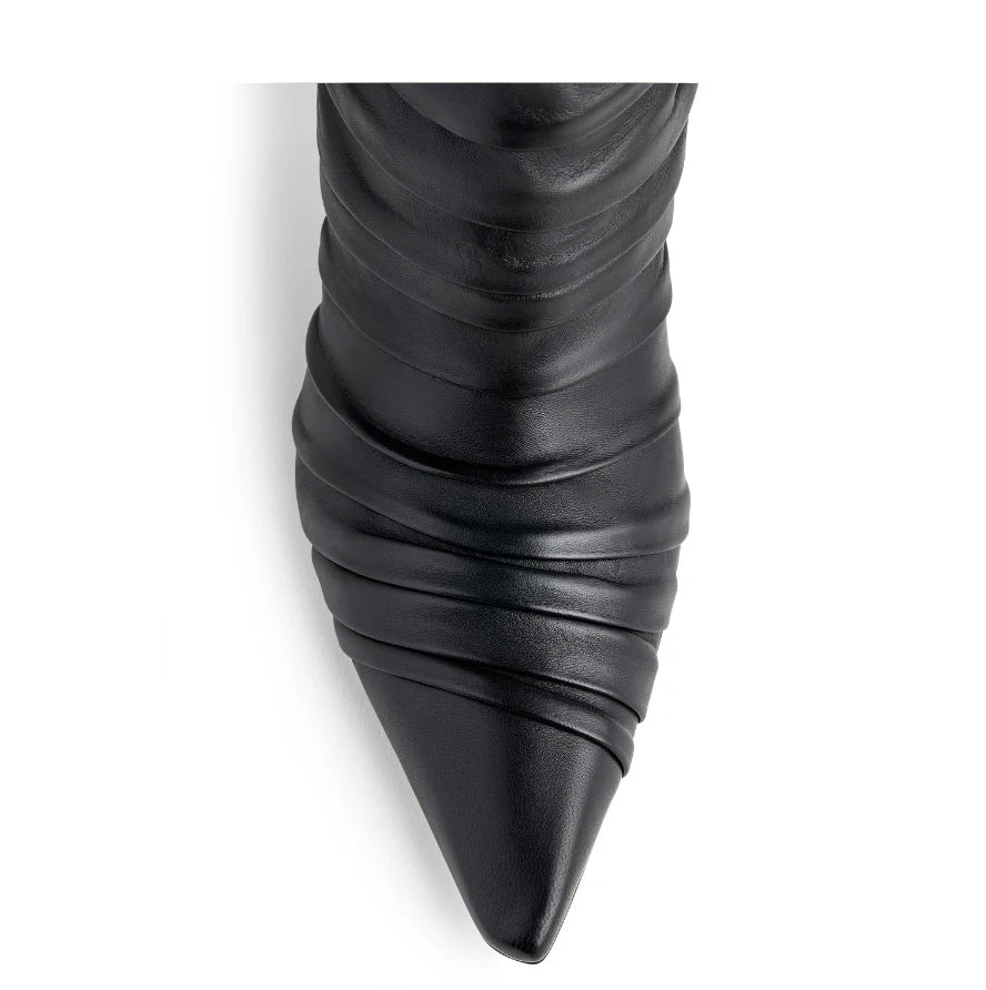 Pleated Knee Boot