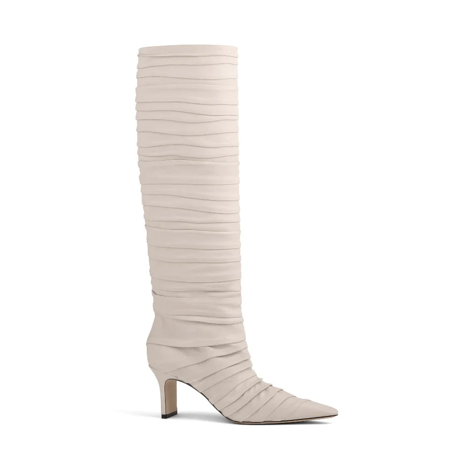 Pleated Knee Boot