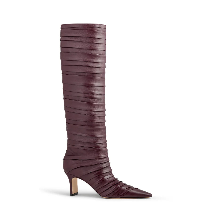 Pleated Knee Boot