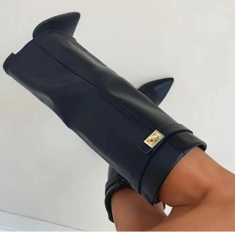 Stylish Buckle Boots