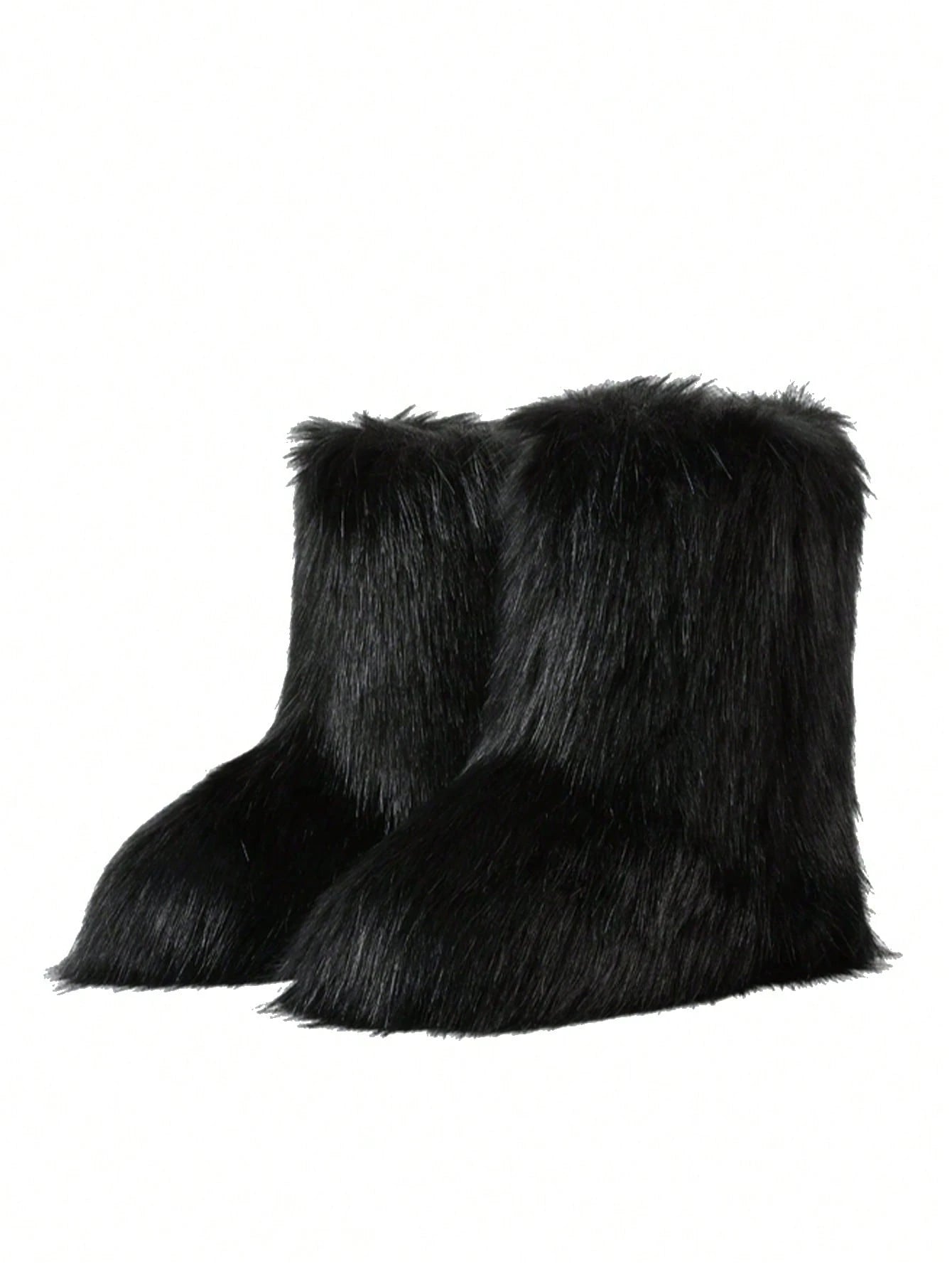 Fuzzy Fluffy Winter Furry Snow Boots