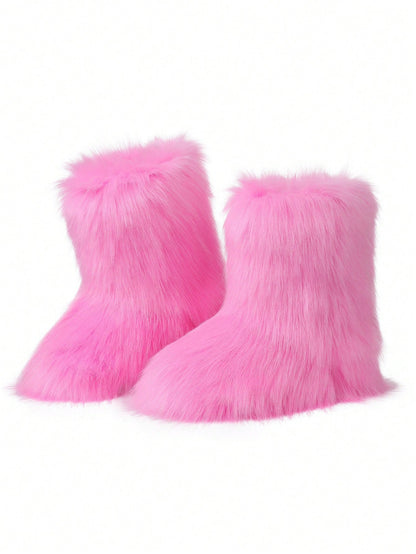 Fuzzy Fluffy Winter Furry Snow Boots