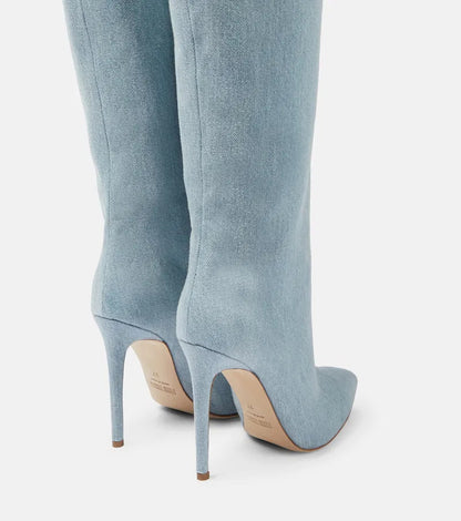 Denim Over-the-knee Boots