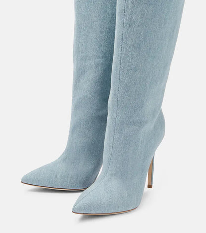 Denim Over-the-knee Boots