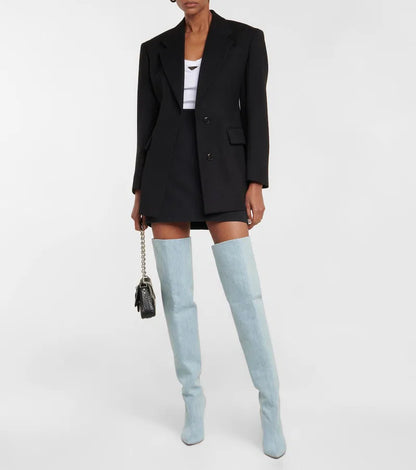 Denim Over-the-knee Boots
