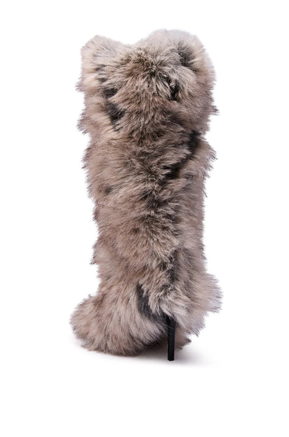 Multi Fur Stiletto Boots