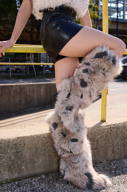 Multi Fur Stiletto Boots