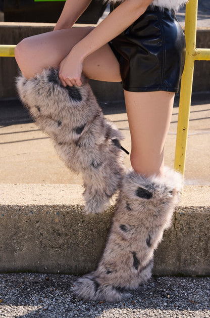 Multi Fur Stiletto Boots
