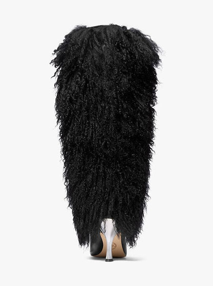 Shearling And Leather Boot