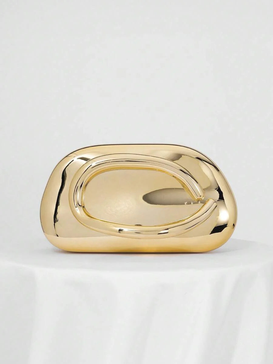 Chic Retro Metal Decor Box Clutch