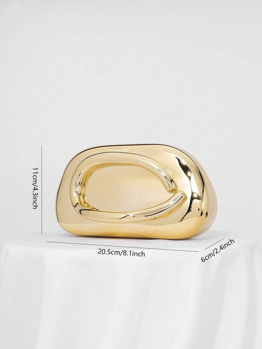Chic Retro Metal Decor Box Clutch
