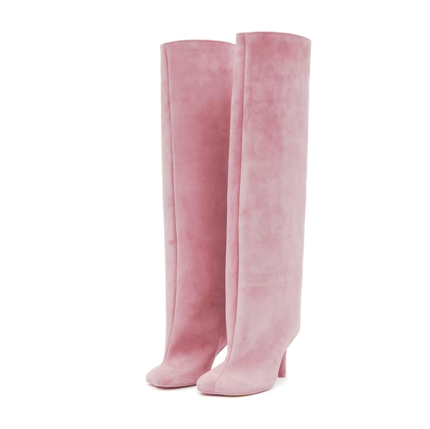 Women's Suede Square Toe Knee-high Boots