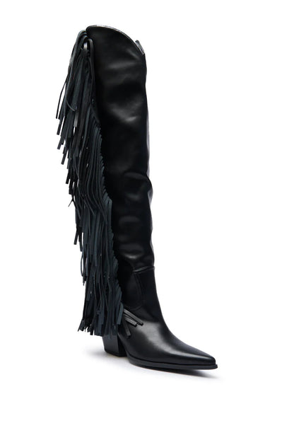 Western Boots with Fringe Details